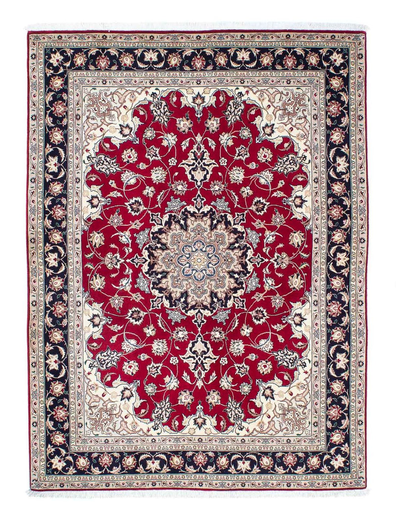 Tapis persan - Tabriz - Royal - 204 x 151 cm - rouge foncé