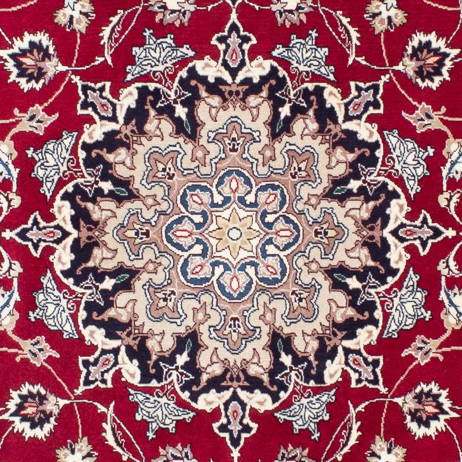 Tapis persan - Tabriz - Royal - 204 x 151 cm - rouge foncé