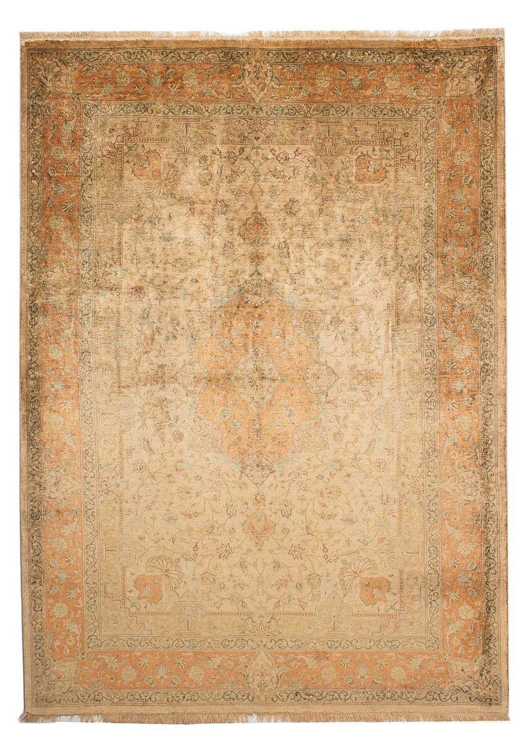 Tapis persan - Ghom - 194 x 138 cm - multicolore