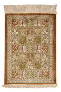Tapis persan - Ghom - 79 x 57 cm - marron