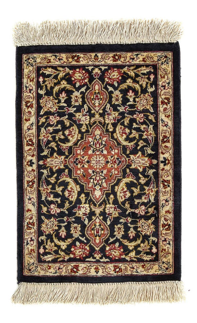 Tapis de Qom en soie Tapis 28x42cm - Tapis persan