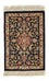 Tapis en soie - Ghom soie - Premium - 42 x 28 cm - bleu foncé