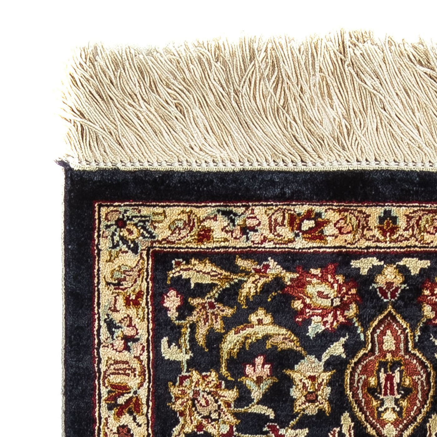 Tapis de Qom en soie Tapis 41x28cm - Tapis persan