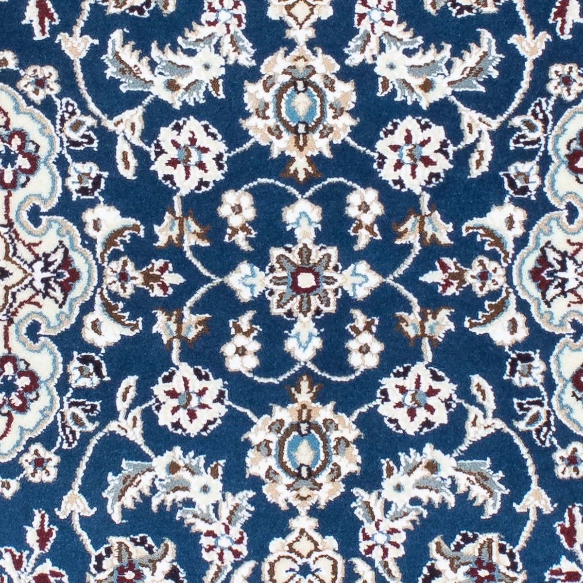 Tapis de couloir Tapis persan - Nain - Royal - 190 x 62 cm - bleu foncé