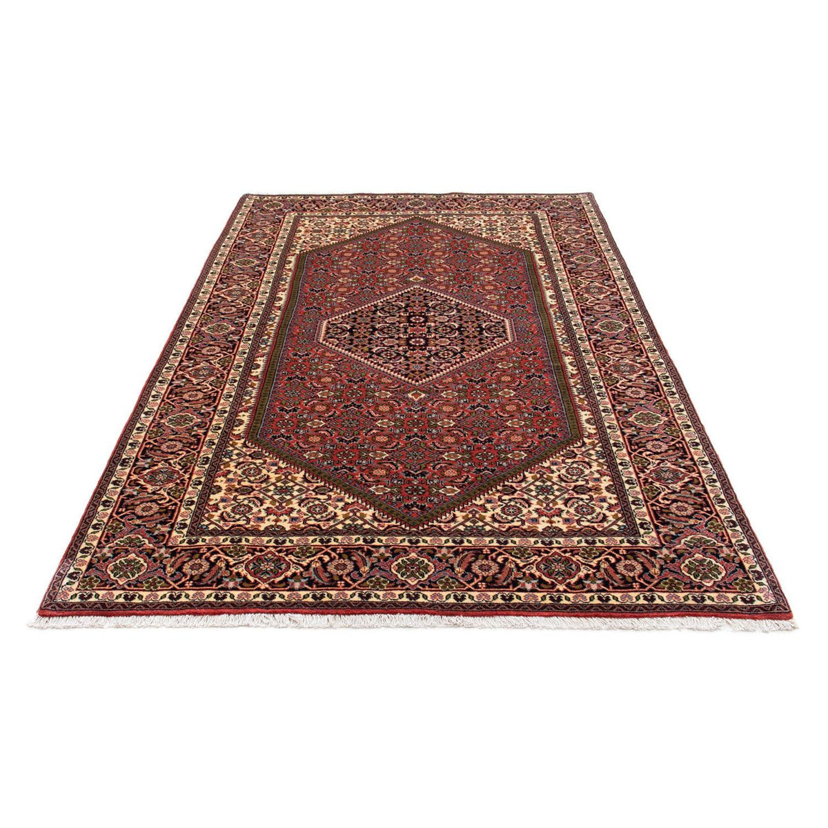 Tapis persan - Bidjar - 230 x 139 cm - rouge clair