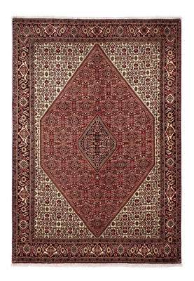 Tapis persan - Bidjar - 242 x 171 cm - rouge foncé