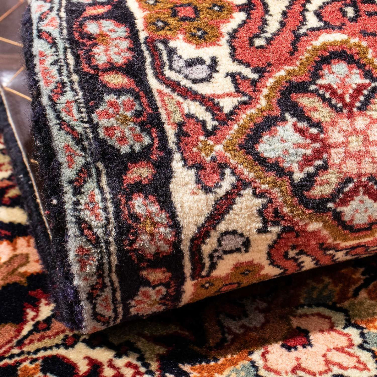 Tapis persan - Bidjar - 239 x 171 cm - bleu foncé