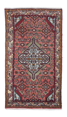 Tapis persan - Nomadic - 134 x 74 cm - rouge clair