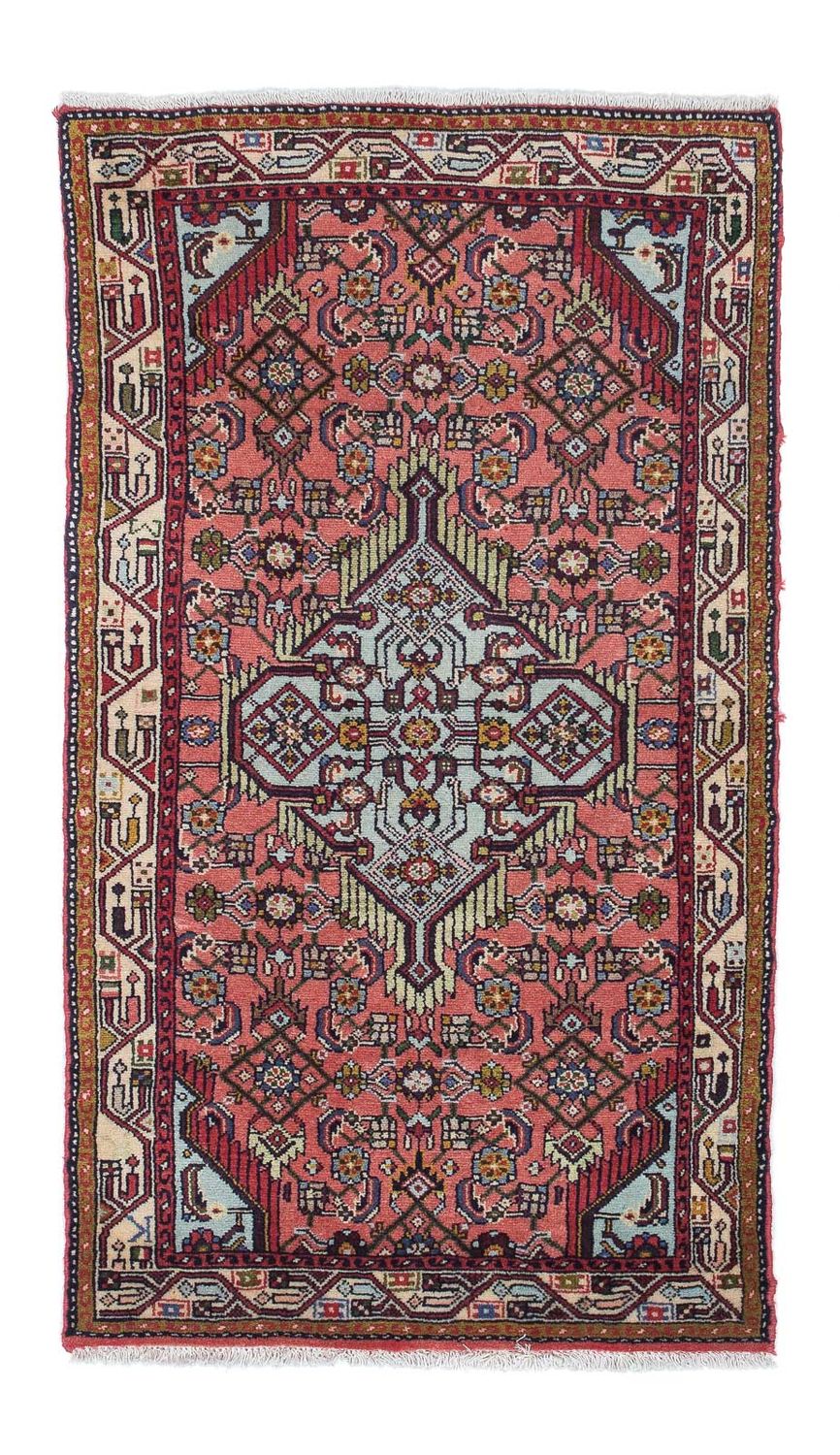 Tapis persan - Nomadic - 134 x 74 cm - rouge clair