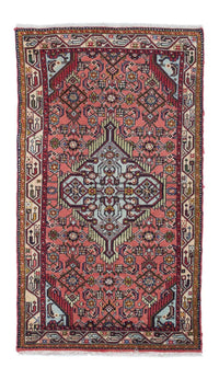 Tapis persan - Nomadic - 134 x 74 cm - rouge clair