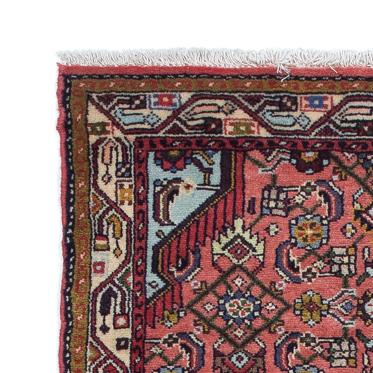 Tapis persan - Nomadic - 134 x 74 cm - rouge clair