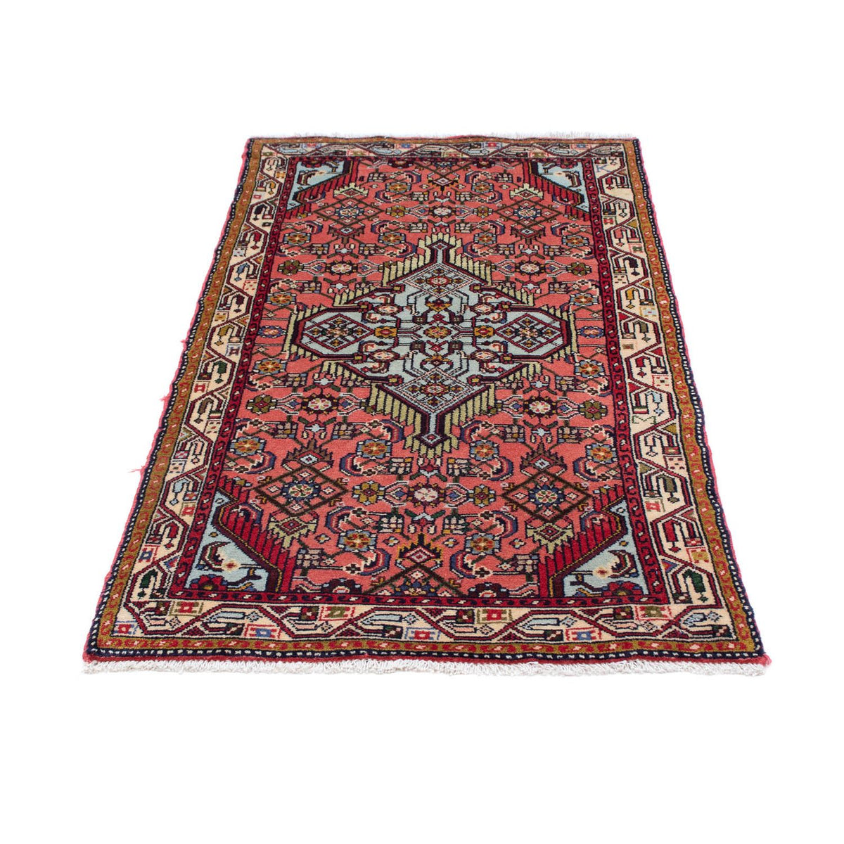 Tapis persan - Nomadic - 134 x 74 cm - rouge clair