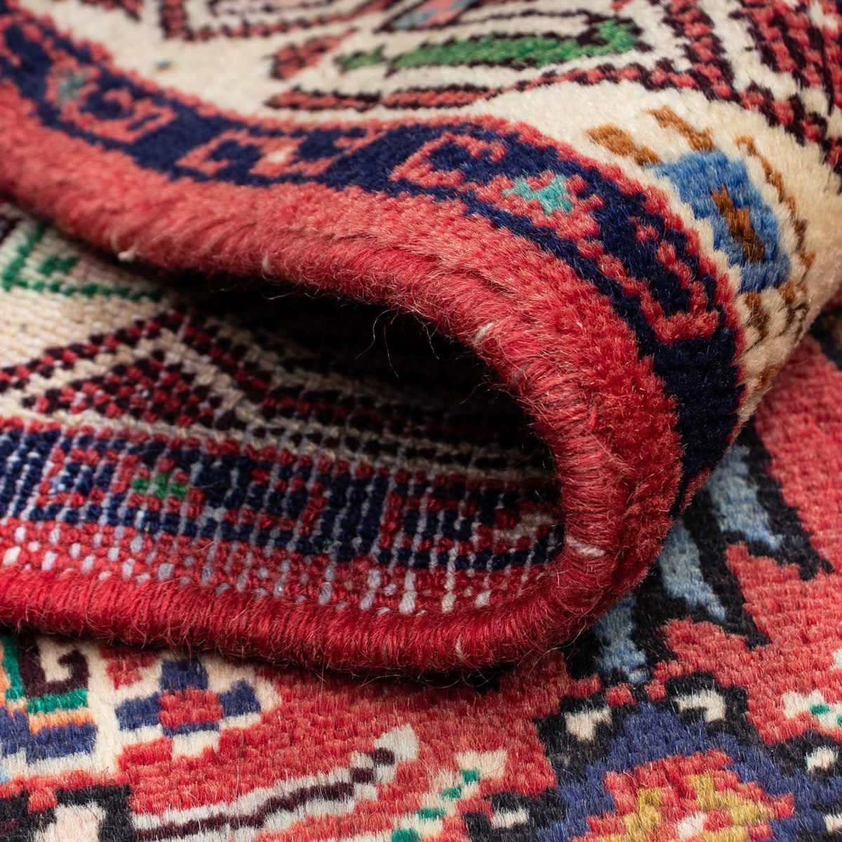 Tapis persan - Nomadic - 125 x 79 cm - rouge