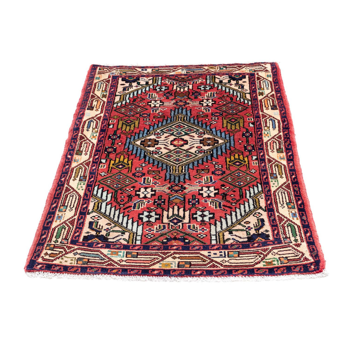 Tapis persan - Nomadic - 125 x 79 cm - rouge