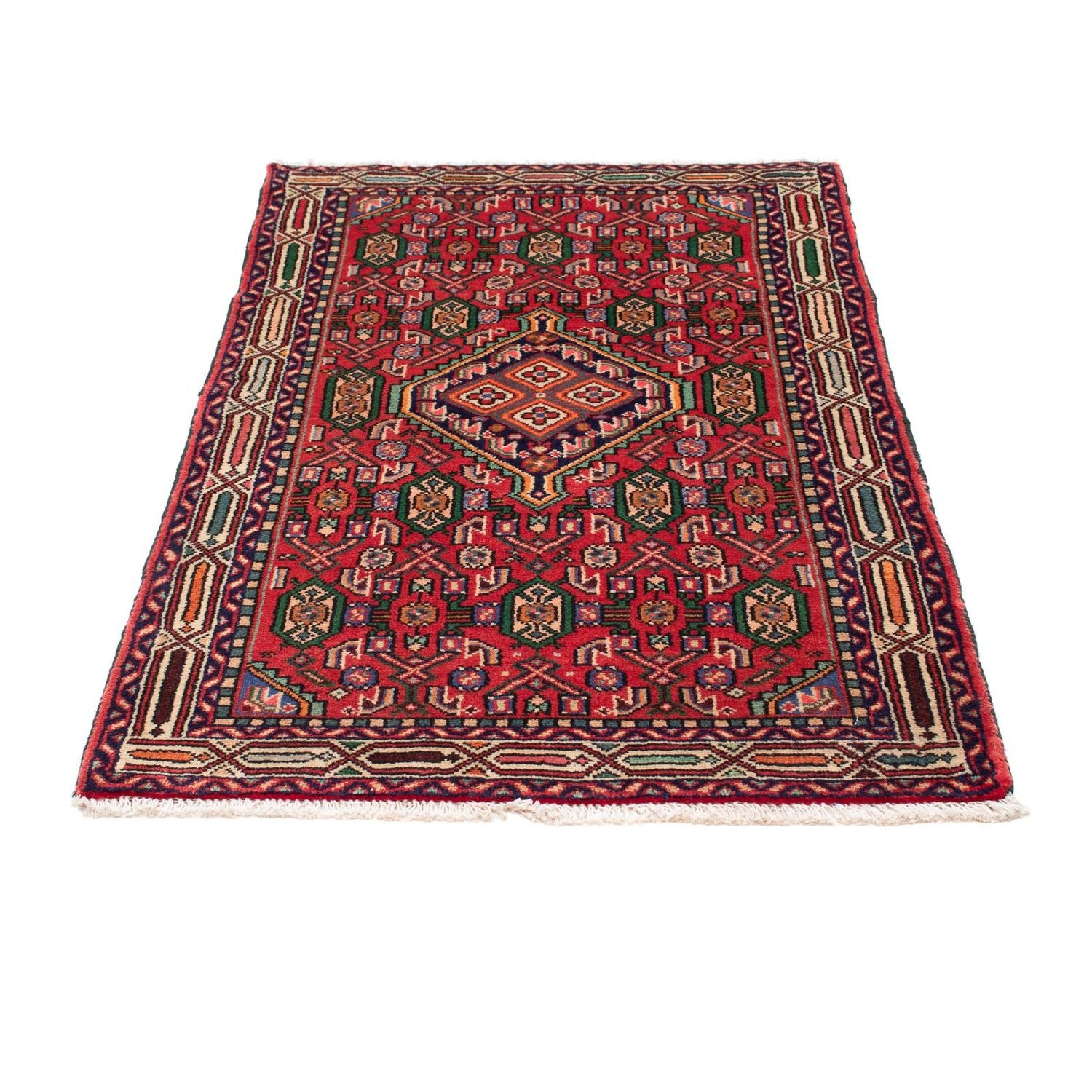 Tapis persan - Nomadic - 128 x 81 cm - rouge