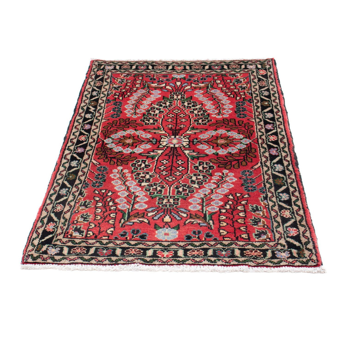 Tapis persan - Nomadic - 122 x 79 cm - rouge