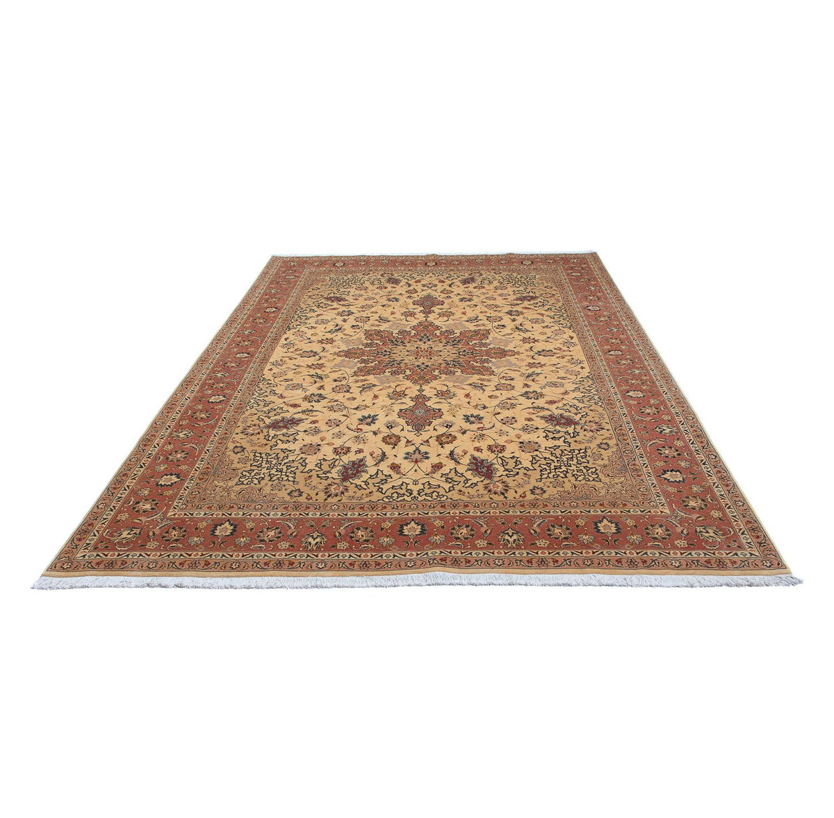 Tapis persan - Tabriz - Royal - 305 x 198 cm - marron clair