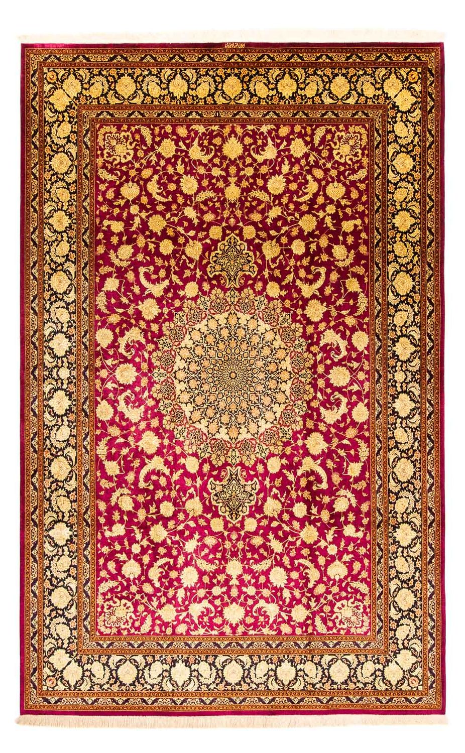 Tapis persan - Ghom - 300 x 200 cm - rouge