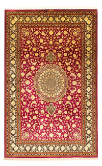 Tapis persan - Ghom - 300 x 200 cm - rouge