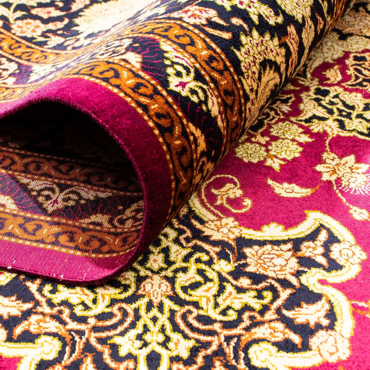 Tapis persan - Ghom - 300 x 200 cm - rouge