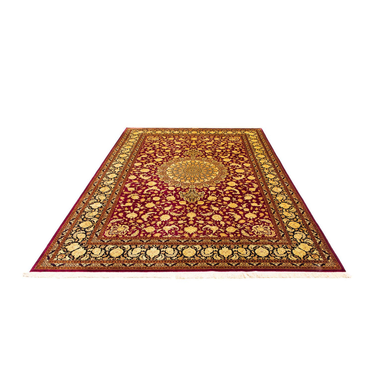 Tapis persan - Ghom - 300 x 200 cm - rouge