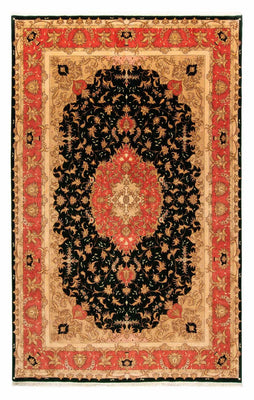 Tapis persan - Tabriz - Royal - 300 x 198 cm - bleu foncé