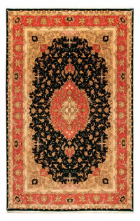 Tapis persan - Tabriz - Royal - 300 x 198 cm - bleu foncé