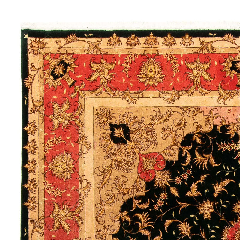 Tapis persan - Tabriz - Royal - 300 x 198 cm - bleu foncé