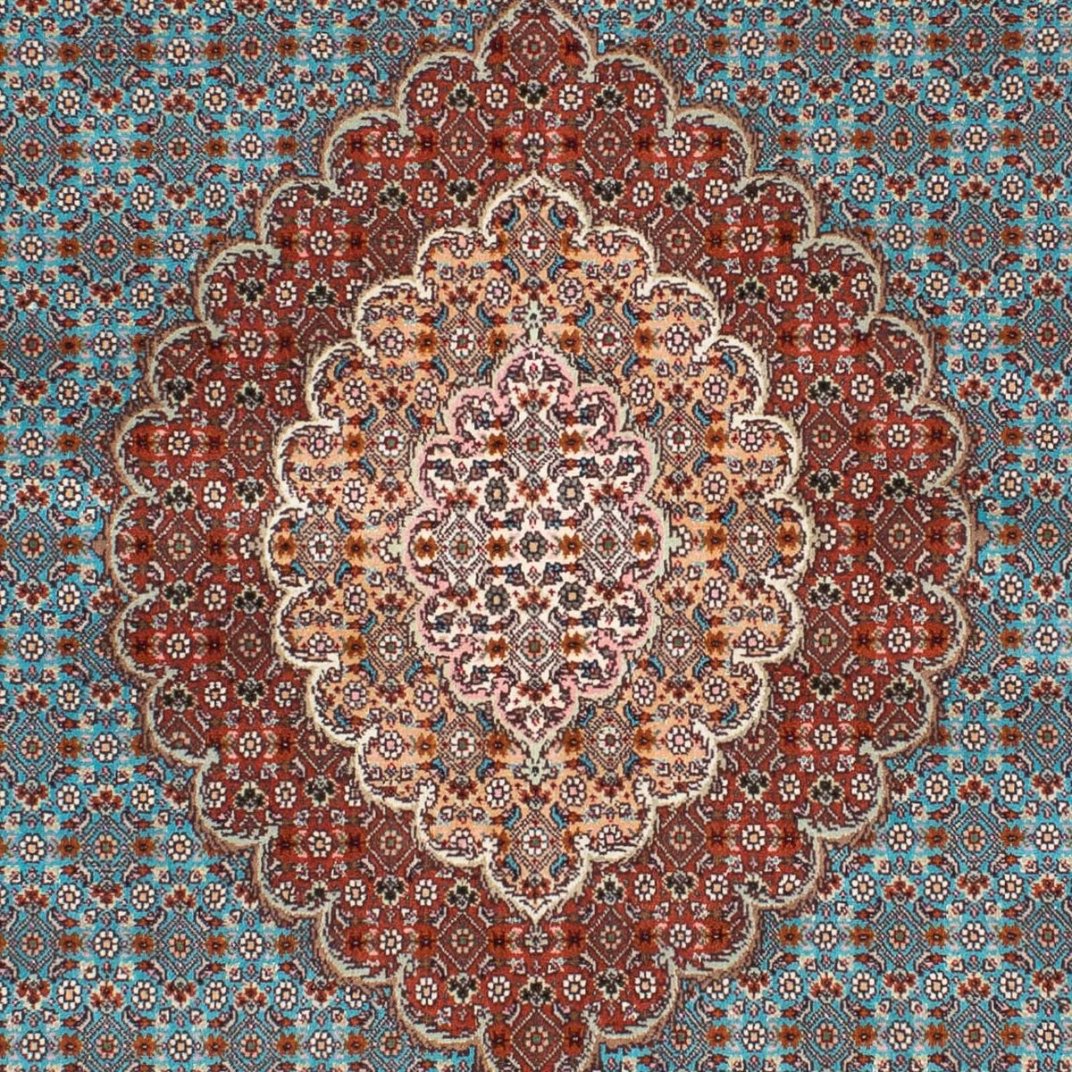 Tapis persan - Tabriz - 202 x 150 cm - turquoise