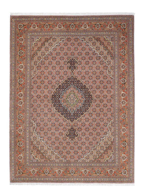Tapis persan - Tabriz - 204 x 151 cm - marron clair