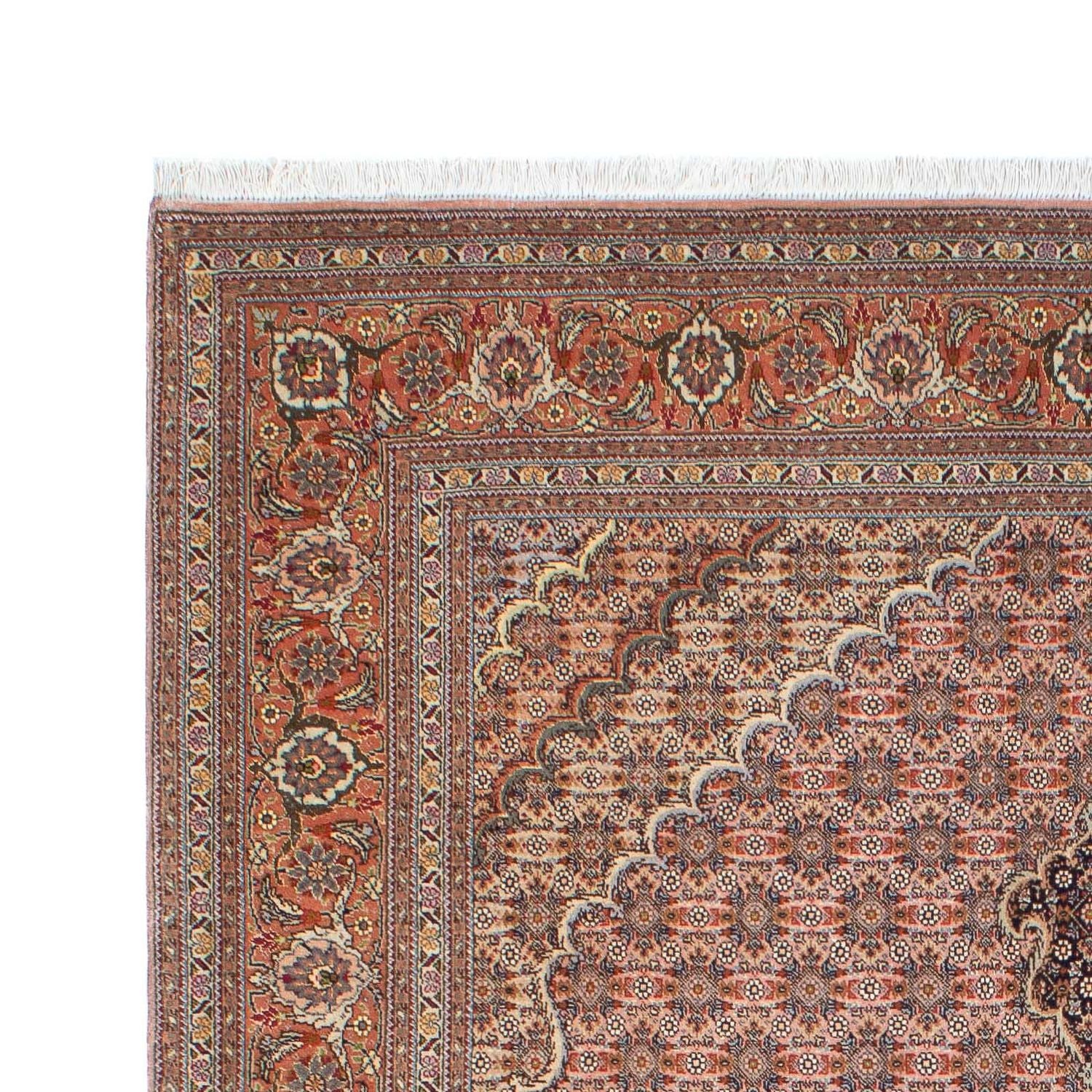Tapis persan - Tabriz - 204 x 151 cm - marron clair