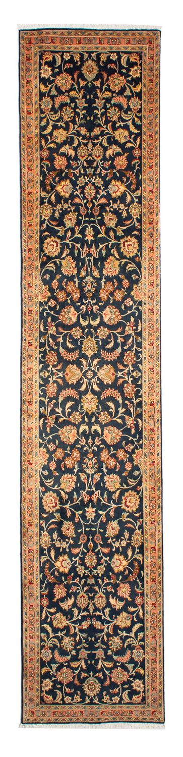 Tapis de couloir Tapis persan - Tabriz - Royal - 300 x 66 cm - bleu foncé