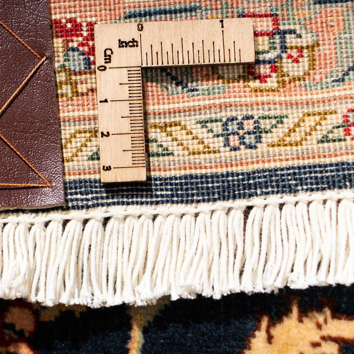 Tapis de couloir Tapis persan - Tabriz - Royal - 300 x 66 cm - bleu foncé