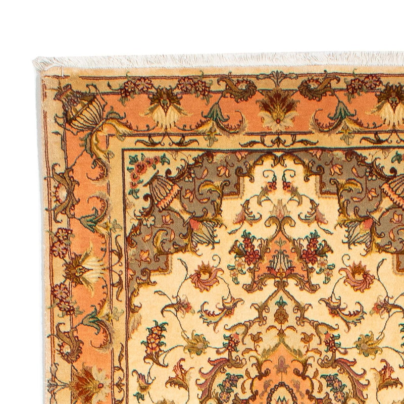 Tapis de couloir Tapis persan - Tabriz - Royal - 314 x 87 cm - marron clair