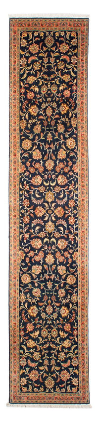 Tapis de couloir Tapis persan - Tabriz - Royal - 292 x 66 cm - bleu foncé