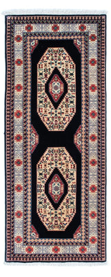 Tapis de couloir Tapis persan - Tabriz - Royal - 188 x 74 cm - bleu foncé