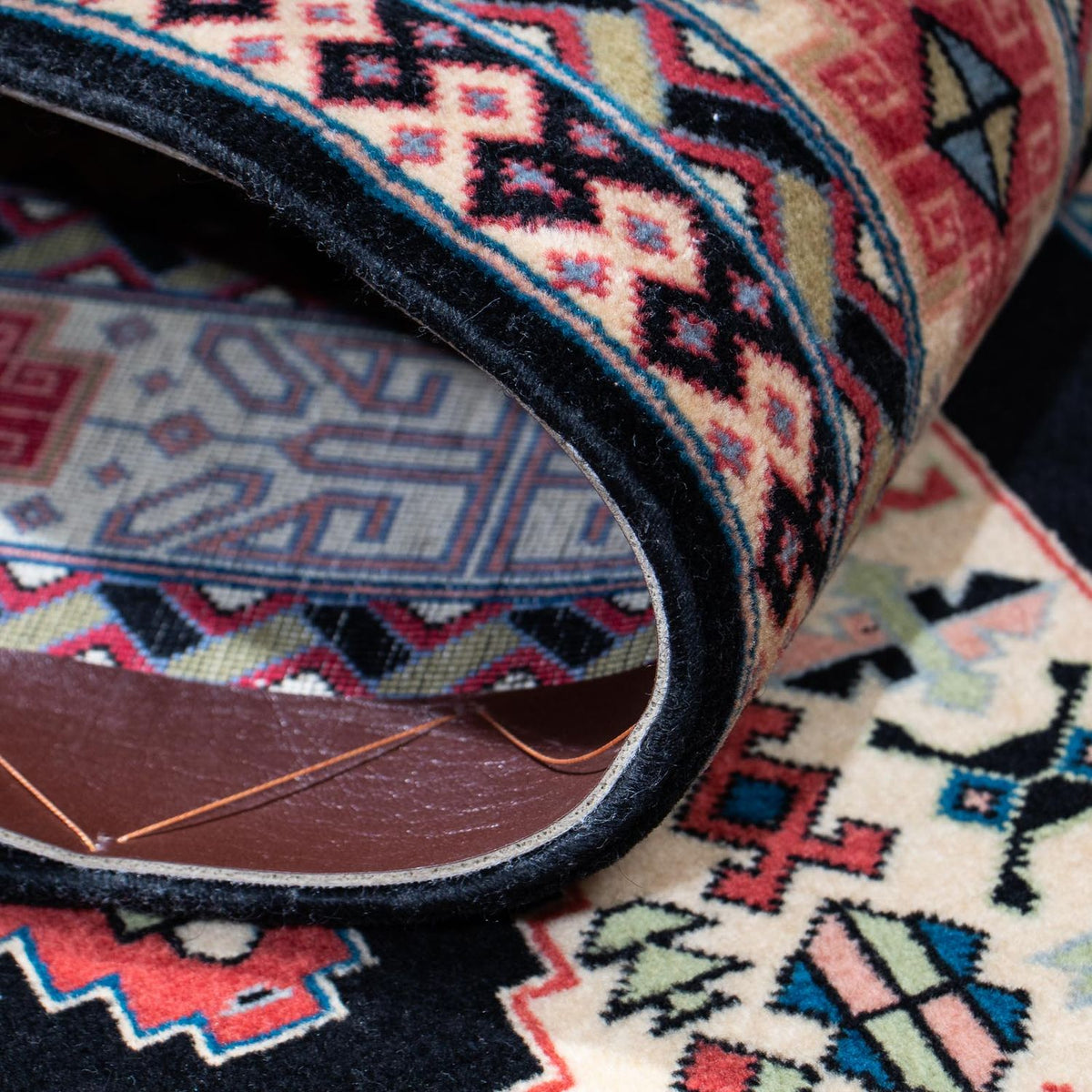 Tapis de couloir Tapis persan - Tabriz - Royal - 188 x 74 cm - bleu foncé