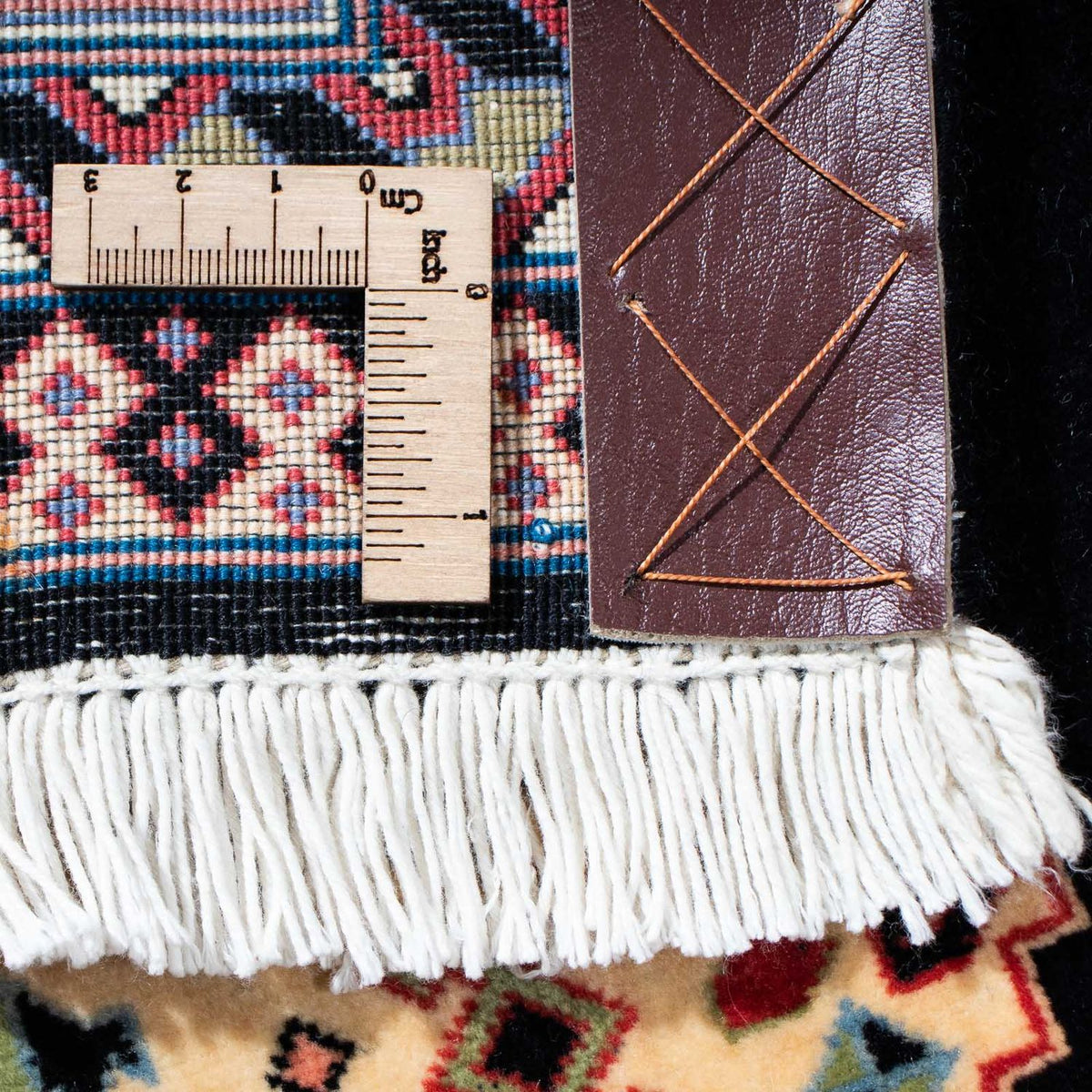 Tapis de couloir Tapis persan - Tabriz - Royal - 188 x 74 cm - bleu foncé