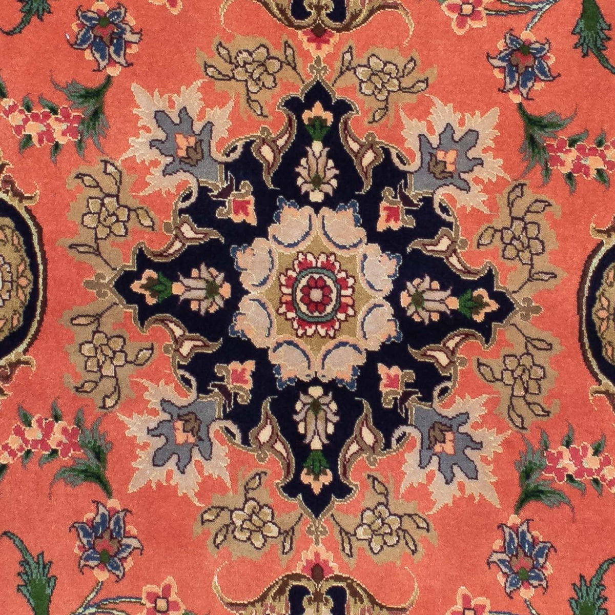 Tapis de couloir Tapis persan - Tabriz - Royal - 217 x 79 cm - rouille