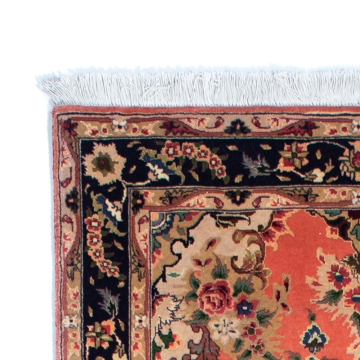 Tapis de couloir Tapis persan - Tabriz - Royal - 217 x 79 cm - rouille