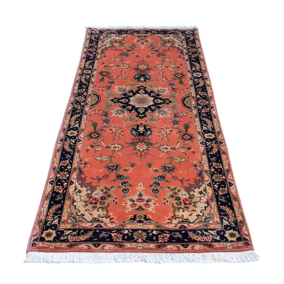 Tapis de couloir Tapis persan - Tabriz - Royal - 217 x 79 cm - rouille