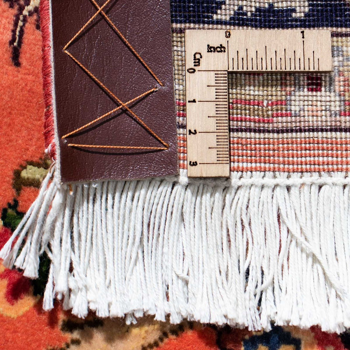 Tapis de couloir Tapis persan - Tabriz - Royal - 217 x 79 cm - rouille