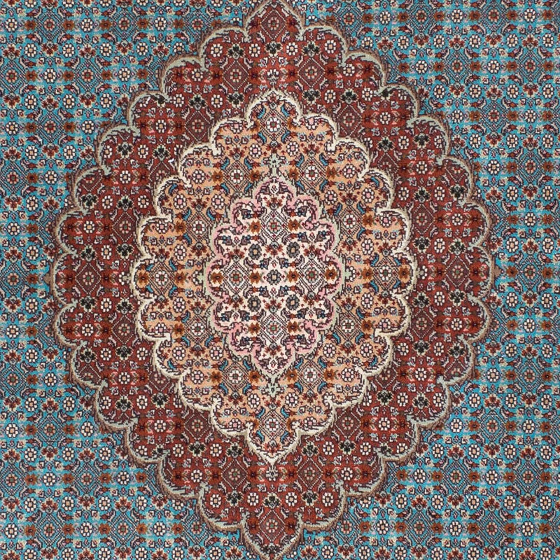 Tapis persan - Tabriz - 204 x 151 cm - bleu