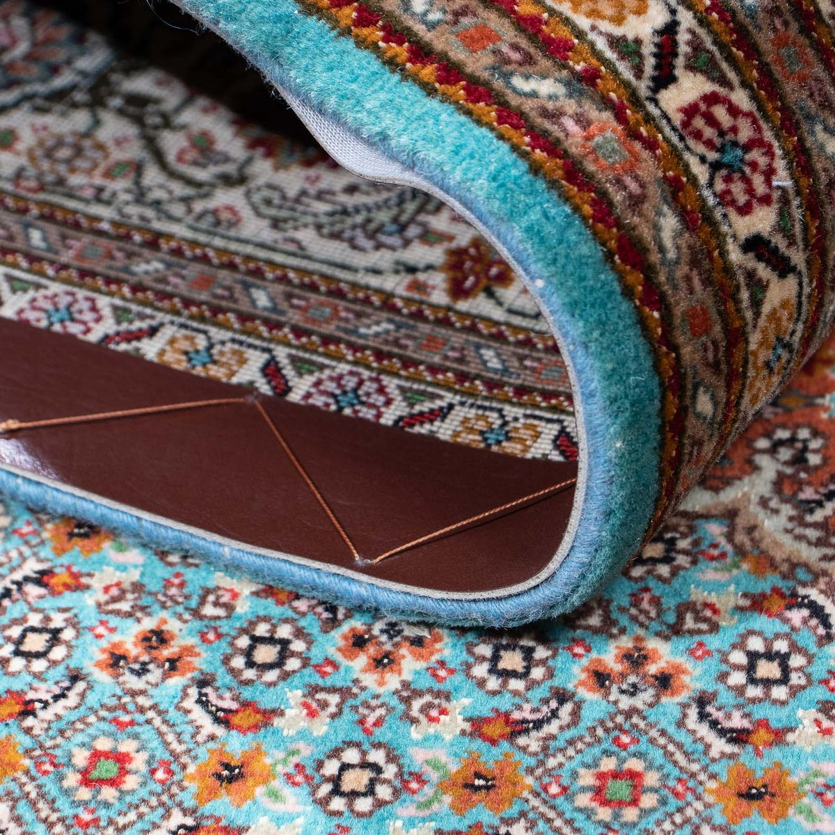 Tapis persan - Tabriz - 204 x 151 cm - bleu