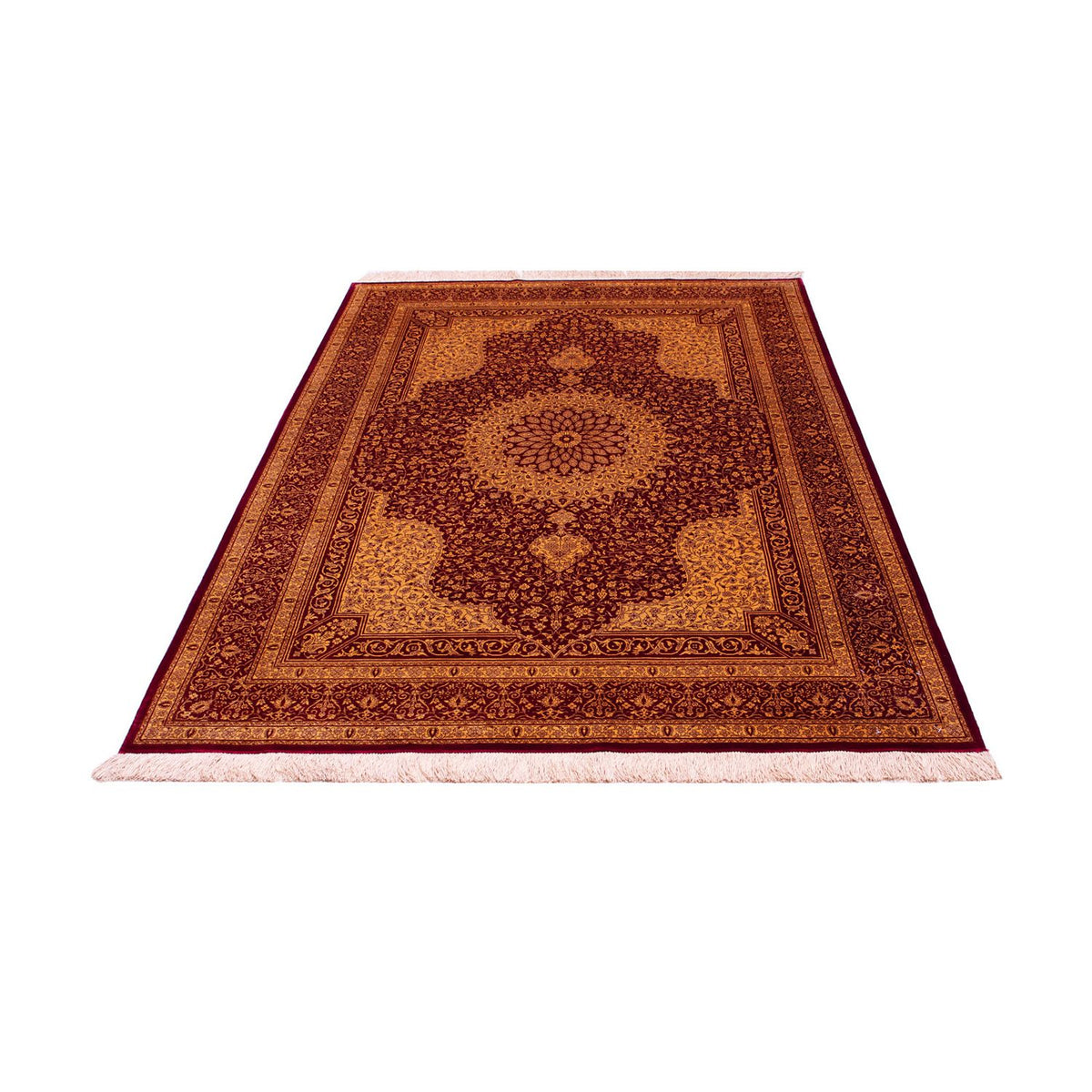 Tapis en soie - Ghom soie - Premium - 188 x 130 cm - beige