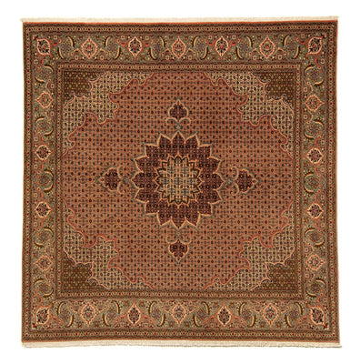 Tapis persan - Tabriz carré  - 206 x 206 cm - marron