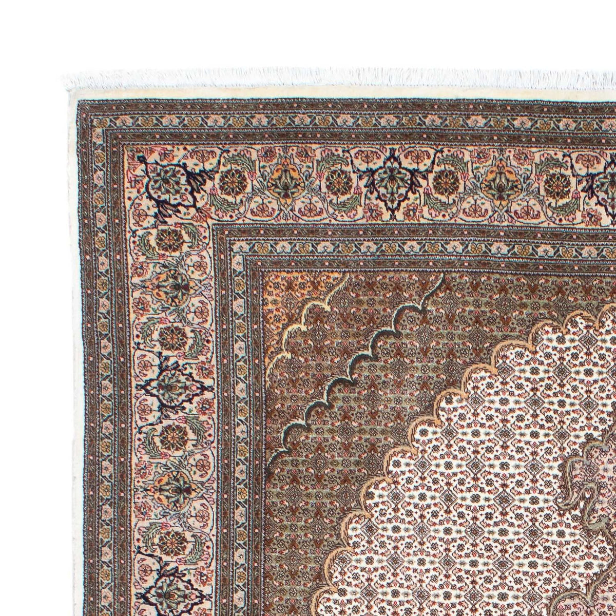 Tapis persan - Tabriz - 208 x 150 cm - beige