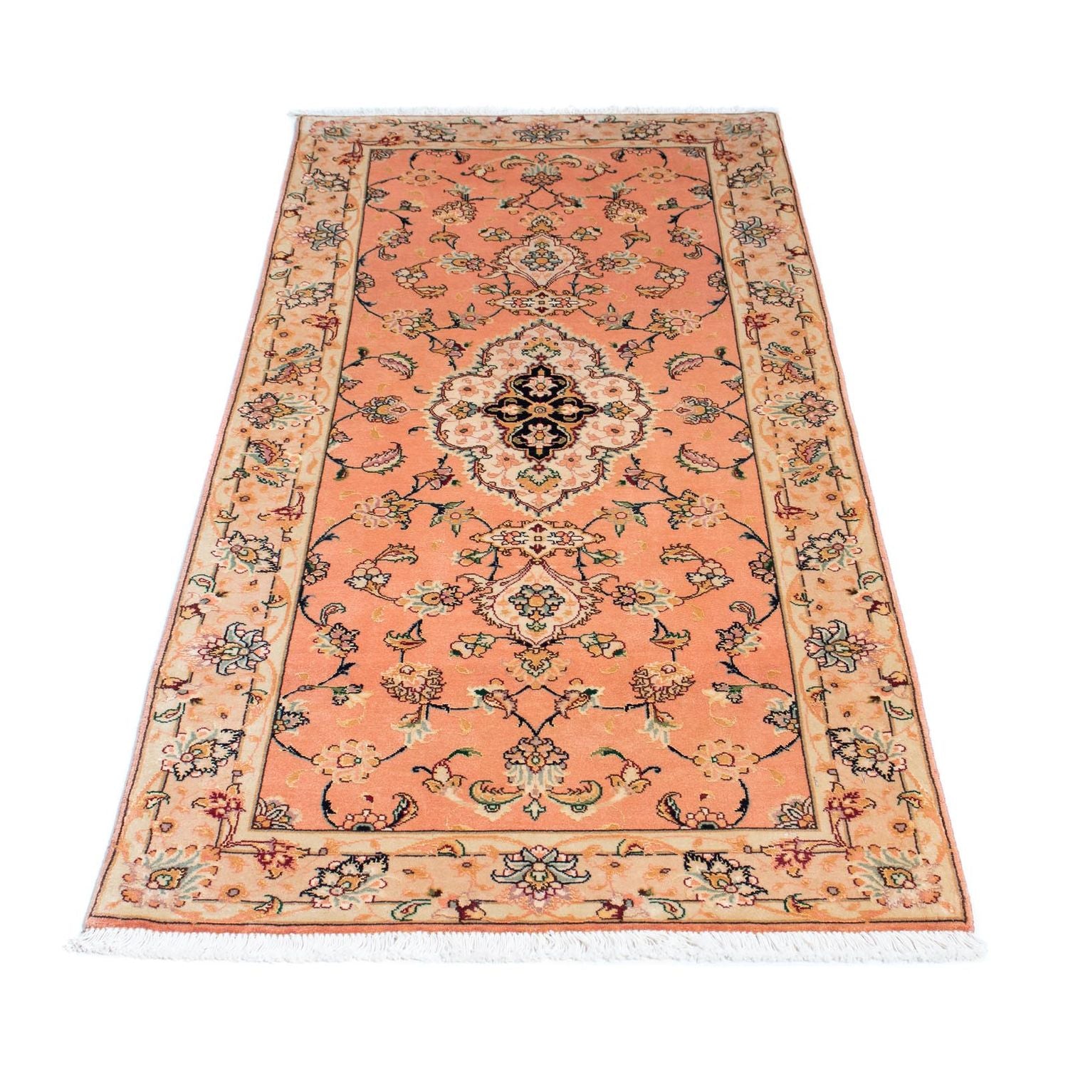Tapis de couloir Tapis persan - Tabriz - Royal - 165 x 74 cm - rouge clair