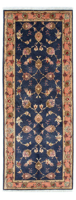 Tapis de couloir Tapis persan - Tabriz - Royal - 198 x 76 cm - bleu foncé