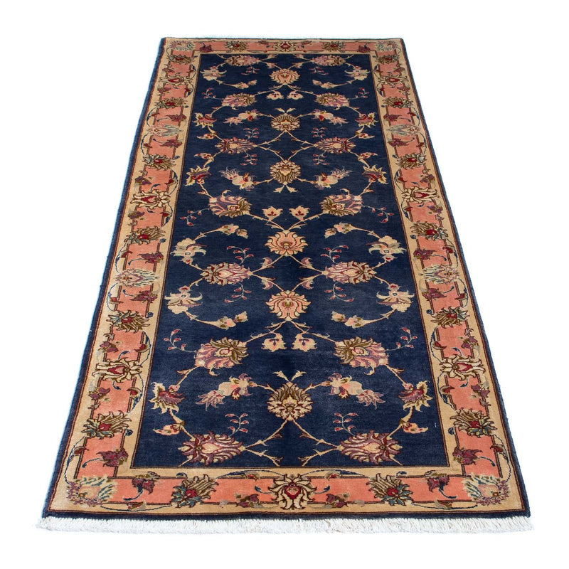 Tapis de couloir Tapis persan - Tabriz - Royal - 198 x 76 cm - bleu foncé